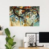 Kandinsky Compositie V Abstract Canvas Schilderen Poster (Thuiskantoor)
