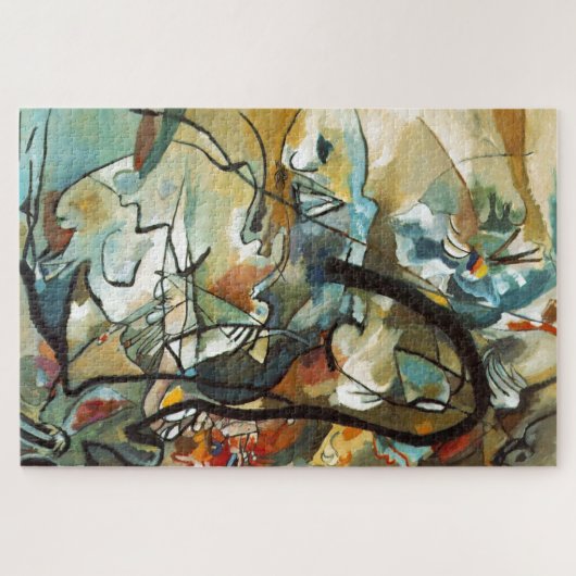 Kandinsky Compositie V Abstracte schilderkunst Legpuzzel (Horizontaal)