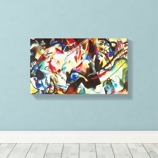 Kandinsky Compositie VI Canvas Print (Insitu (Houten vloer))