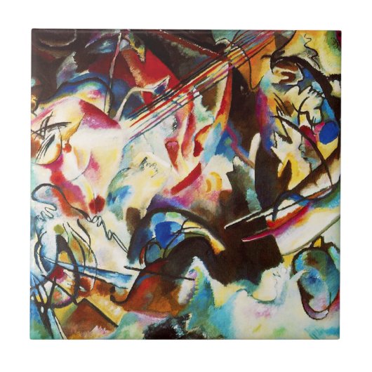 Kandinsky Compositie VI Tile Tegeltje (Voorkant)