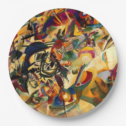 Kandinsky - Compositie VII Papieren Bordje (Voorkant)