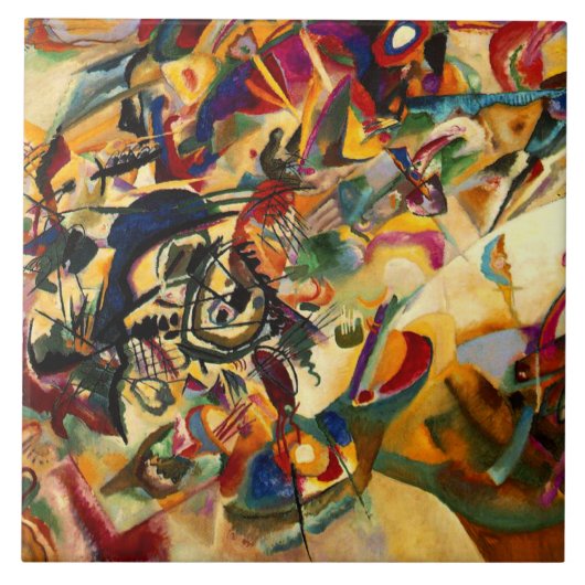 Kandinsky - Compositie VII Tegeltje (Voorkant)