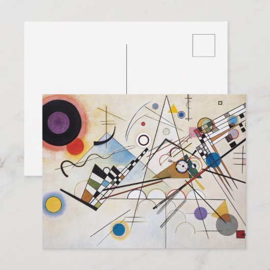 Kandinsky Compositie VIII Abstracte Kunst Briefkaart (Voorkant / Achterkant)