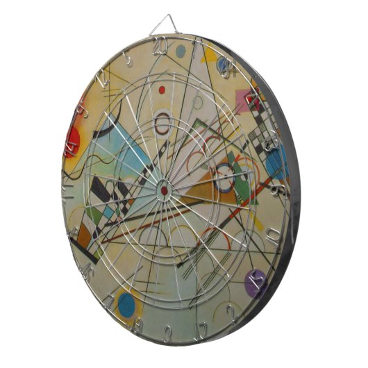 Kandinsky Compositie VIII Dartbord (Voorkant Rechts)