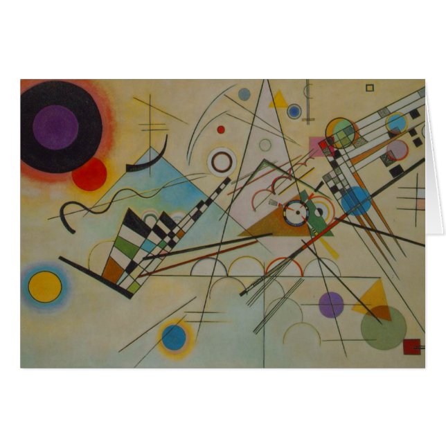 Kandinsky Compositie VIII Olieverfschilderij Kaart (Voorkant Horizontaal)