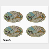 Kandinsky Compositie VIII Ovale Sticker (Vel)