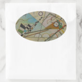 Kandinsky Compositie VIII Ovale Sticker (Tas)