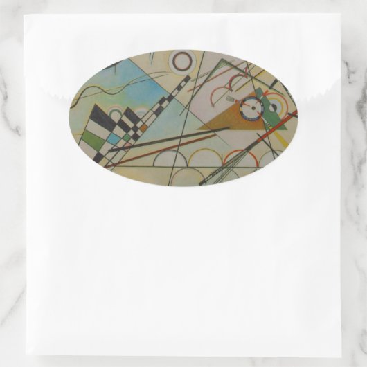 Kandinsky Compositie VIII Ovale Sticker (Tas)