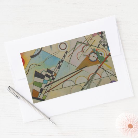 Kandinsky Compositie VIII Rechthoekige Sticker (Envelop)