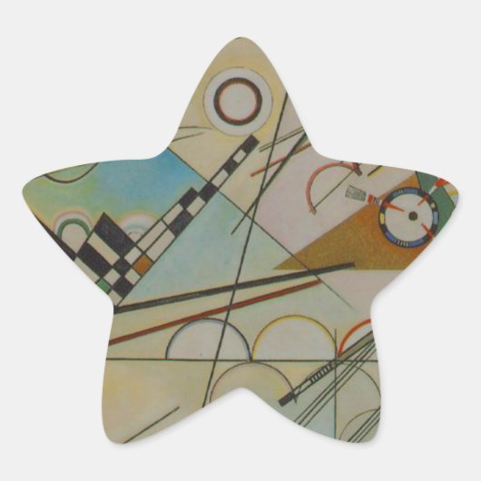 Kandinsky Compositie VIII Ster Sticker (Voorkant)