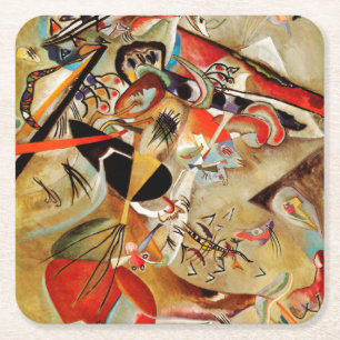 Kandinsky Composition Abstract schilderen Kartonnen Onderzetters
