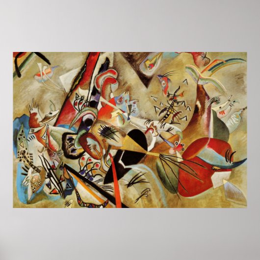 Kandinsky Composition Abstract schilderen Poster (Voorkant)