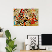 Kandinsky Composition Abstract schilderen Poster (Thuiskantoor)