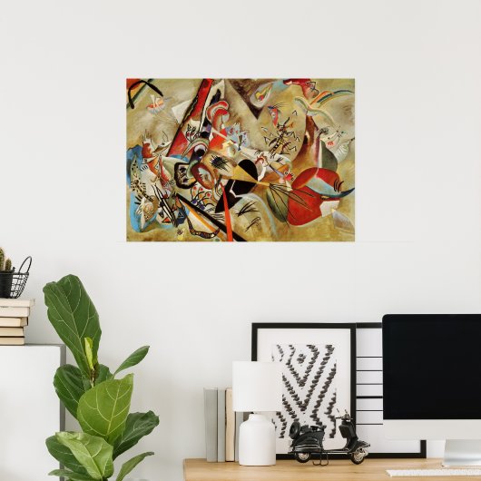 Kandinsky Composition Abstract schilderen Poster (Thuiskantoor)