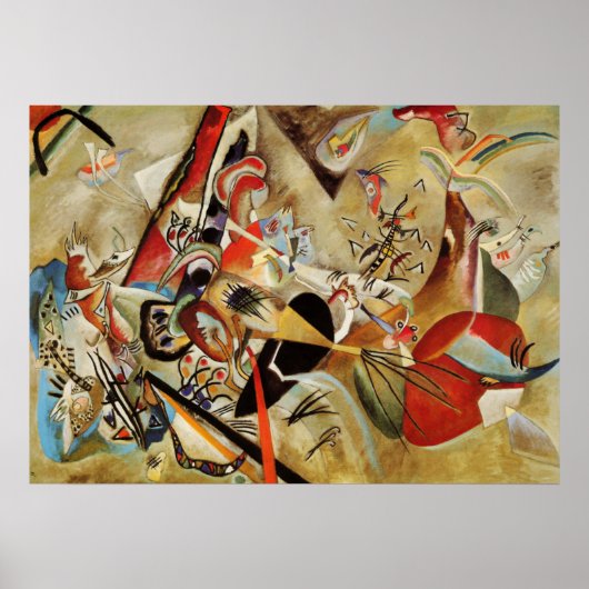 Kandinsky Composition Abstract schilderen Poster (Voorkant)