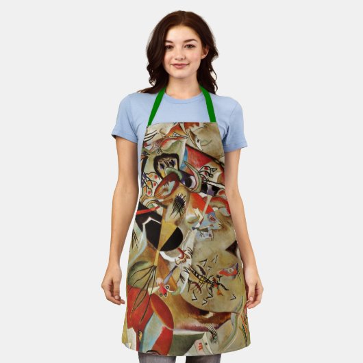 Kandinsky Composition Abstract schilderen Schort (Gedragen)