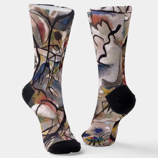 Kandinsky Composition Abstract schilderen Sokken (Gebogen)