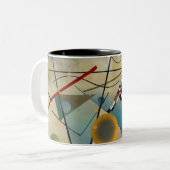 Kandinsky Composition Abstract schilderen Tweekleurige Koffiemok (Voorkant links)