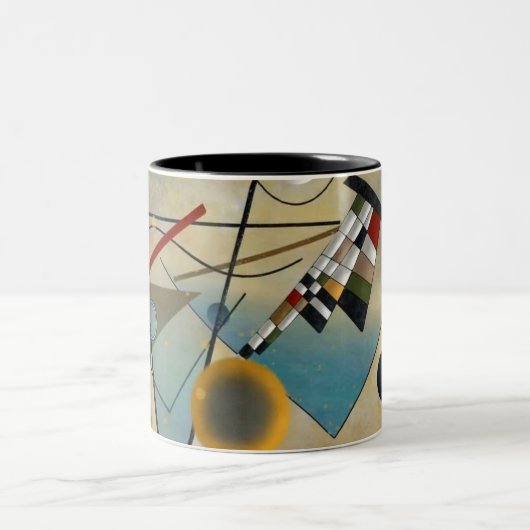 Kandinsky Composition Abstract schilderen Tweekleurige Koffiemok (Center)