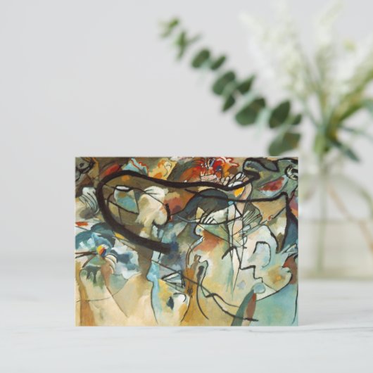 Kandinsky Composition V Abstract schilderen Briefkaart (Staand voorkant)