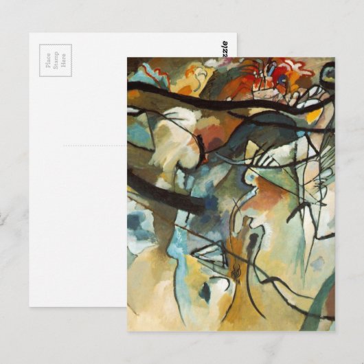 Kandinsky Composition V Abstract schilderen Briefkaart (Voorkant / Achterkant)
