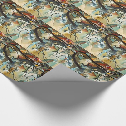 Kandinsky Composition V Abstract schilderen Cadeaupapier (Hoek)