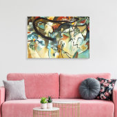 Kandinsky Composition V Abstract schilderen Canvas Afdruk (Insitu (Woonkamer))