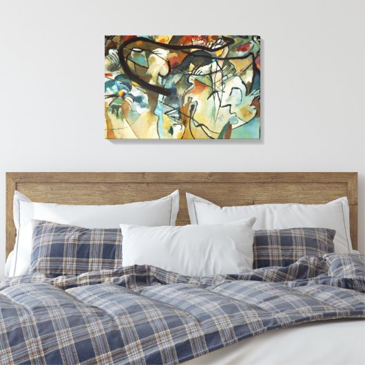 Kandinsky Composition V Abstract schilderen Canvas Afdruk (Insitu (Slaapkamer))