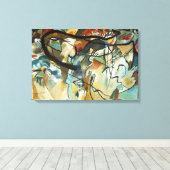 Kandinsky Composition V Abstract schilderen Canvas Afdruk (Insitu (Houten vloer))