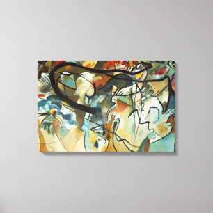 Kandinsky Composition V Abstract schilderen Canvas Afdruk