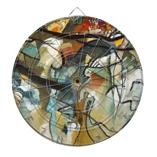 Kandinsky Composition V Abstract schilderen Dartbord (Voorkant)