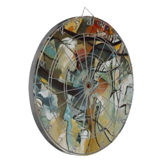 Kandinsky Composition V Abstract schilderen Dartbord (Voorkant Links)