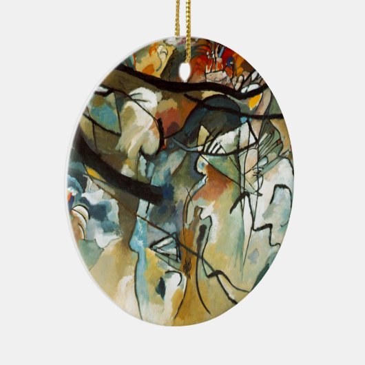 Kandinsky Composition V Abstract schilderen Keramisch Ornament (Rechts)