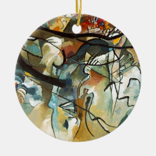 Kandinsky Composition V Abstract schilderen Keramisch Ornament (Voorkant)