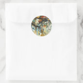 Kandinsky Composition V Abstract schilderen Ronde Sticker (Tas)