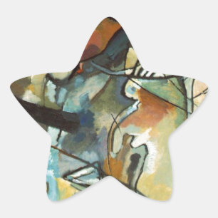 Kandinsky Composition V Abstract schilderen Ster Sticker