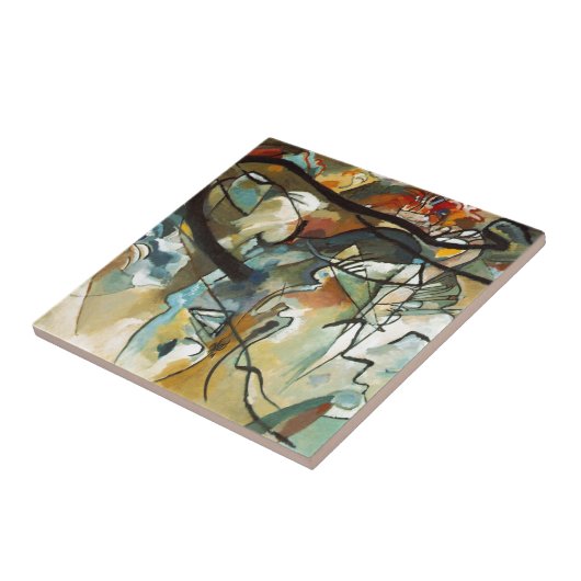 Kandinsky Composition V Abstract schilderen Tegeltje (Zijkant)