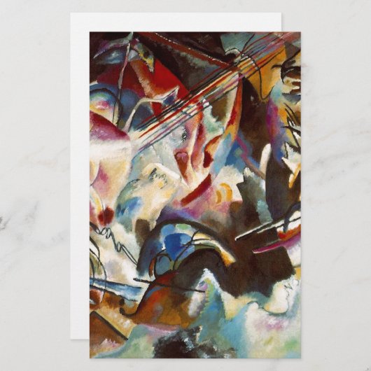 Kandinsky Composition VI Abstract schilderen Briefpapier (Voorkant / Achterkant)