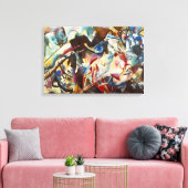 Kandinsky Composition VI Abstract schilderen Canvas Afdruk (Insitu (Woonkamer))