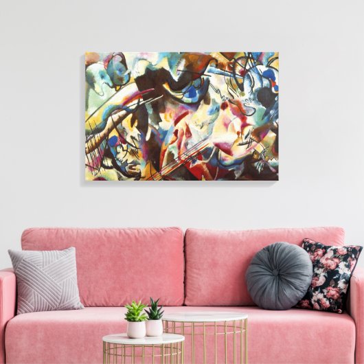 Kandinsky Composition VI Abstract schilderen Canvas Afdruk (Insitu (Woonkamer))