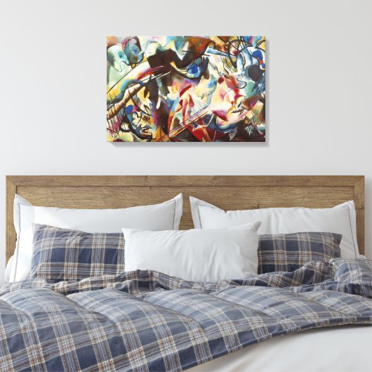 Kandinsky Composition VI Abstract schilderen Canvas Afdruk (Insitu (Slaapkamer))