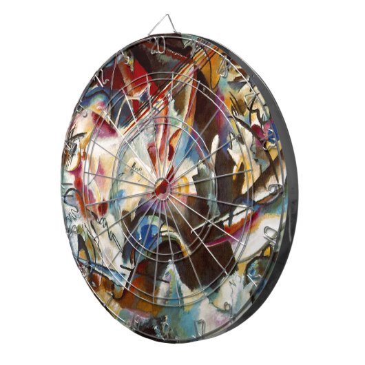 Kandinsky Composition VI Abstract schilderen Dartbord (Voorkant Rechts)