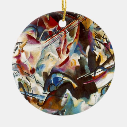 Kandinsky Composition VI Abstract schilderen Keramisch Ornament (Voorkant)