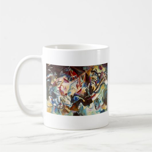 Kandinsky Composition VI Abstract schilderen Koffiemok (Links)