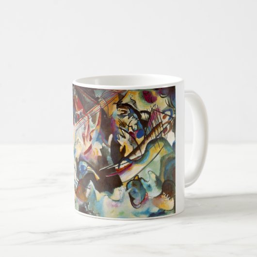 Kandinsky Composition VI Abstract schilderen Koffiemok (Voorkant rechts)