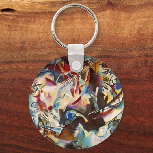 Kandinsky Composition VI Abstract schilderen Sleutelhanger (Voorkant)