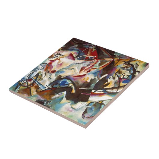 Kandinsky Composition VI Abstract schilderen Tegeltje (Zijkant)