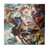 Kandinsky Composition VI Abstract schilderen Tegeltje (Voorkant)
