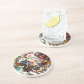 Kandinsky Composition VI Abstract schilderen Zandsteen Onderzetter (Zijkant)