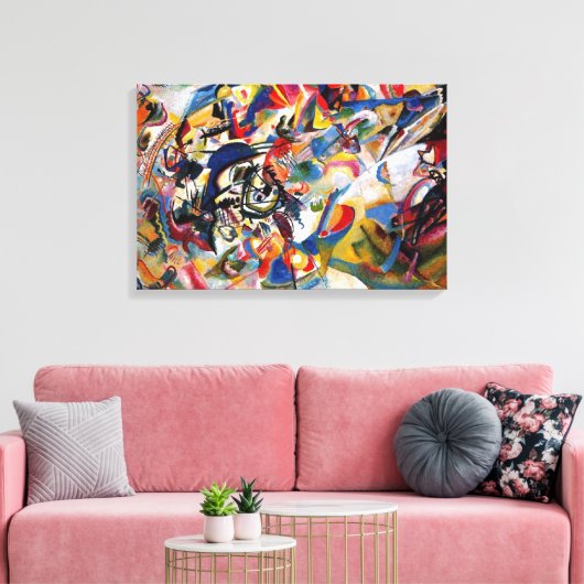 Kandinsky Composition VII Abstract schilderen Canvas Afdruk (Insitu (Woonkamer))